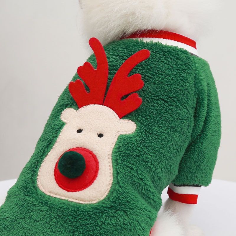 Happy Lion London Dog Christmas Reindeer Jumper