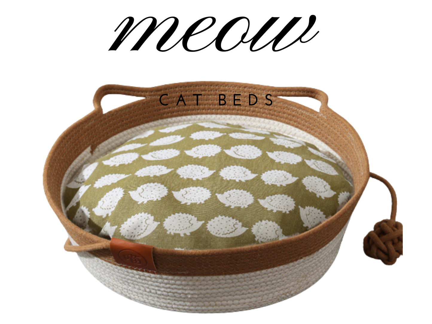 Cozy Cotton Rope Rattan Pet Nest - Cat Bed Furniture Premium Quality, Cat Accessories & Kitten Supplies