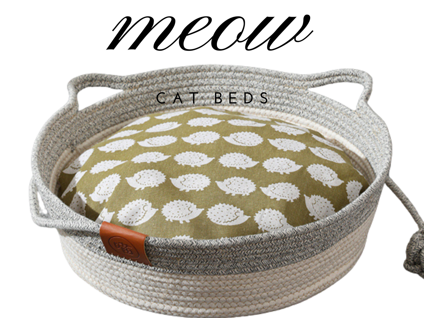 Cozy Cotton Rope Rattan Pet Nest - Cat Bed Furniture Premium Quality, Cat Accessories & Kitten Supplies