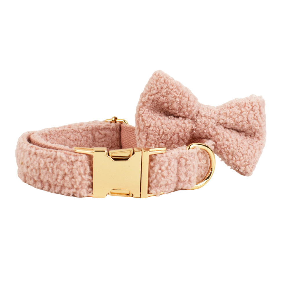 Cute Dog Collar and Bow Tie Set - Ideal for Puppies and Small Dogs