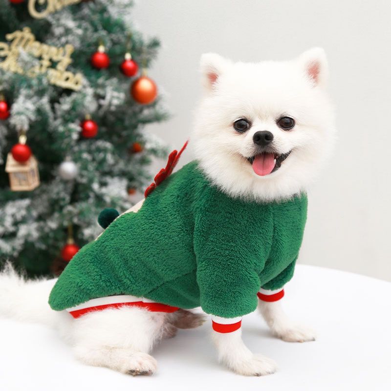 Happy Lion London Dog Christmas Reindeer Jumper