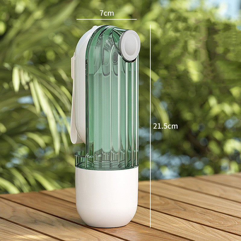 Pet Water Bottle with Food Storage - Best dog water bottle for walking