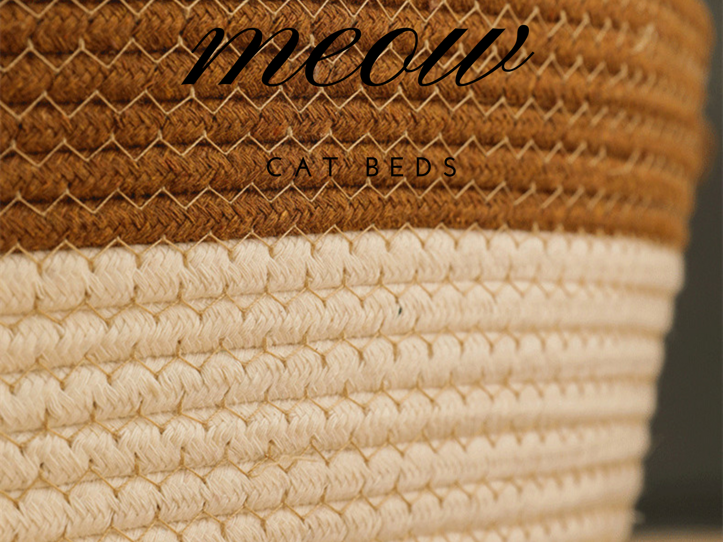 Cozy Cotton Rope Rattan Pet Nest - Cat Bed Furniture Premium Quality, Cat Accessories & Kitten Supplies