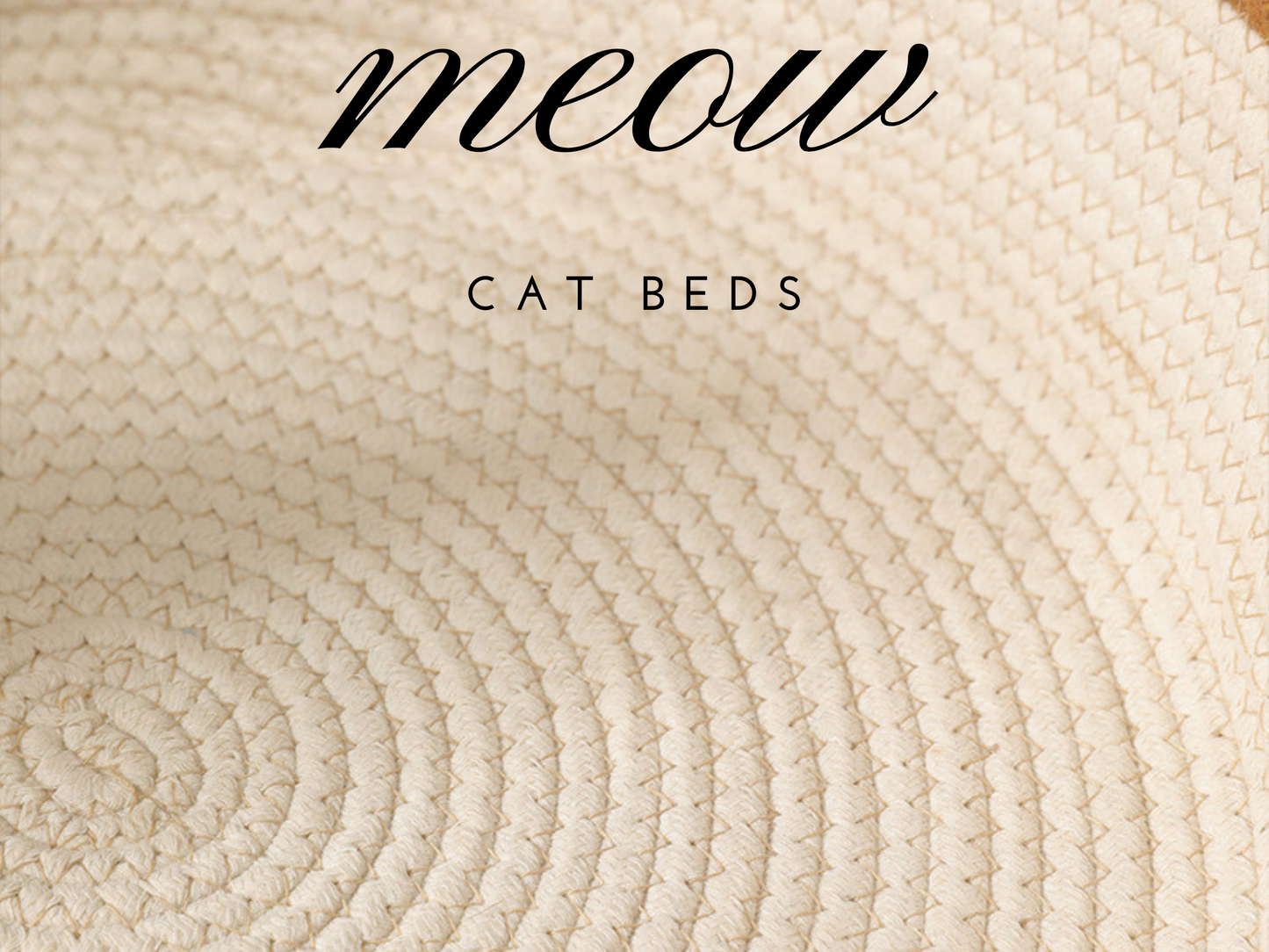 Cozy Cotton Rope Rattan Pet Nest - Cat Bed Furniture Premium Quality, Cat Accessories & Kitten Supplies