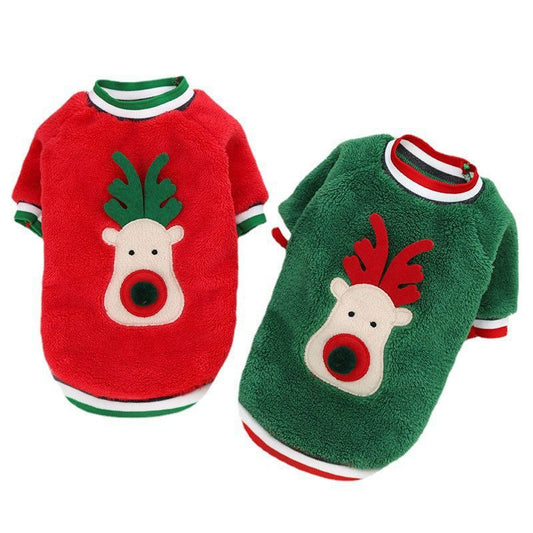 Happy Lion London Dog Christmas Reindeer Jumper