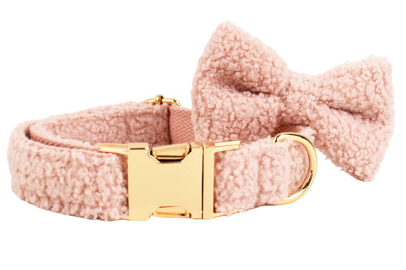 Cute Dog Collar and Bow Tie Set - Ideal for Puppies and Small Dogs