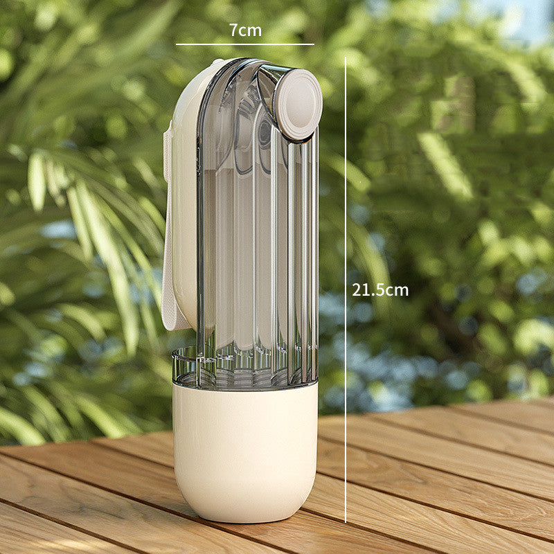 Pet Water Bottle with Food Storage - Best dog water bottle for walking