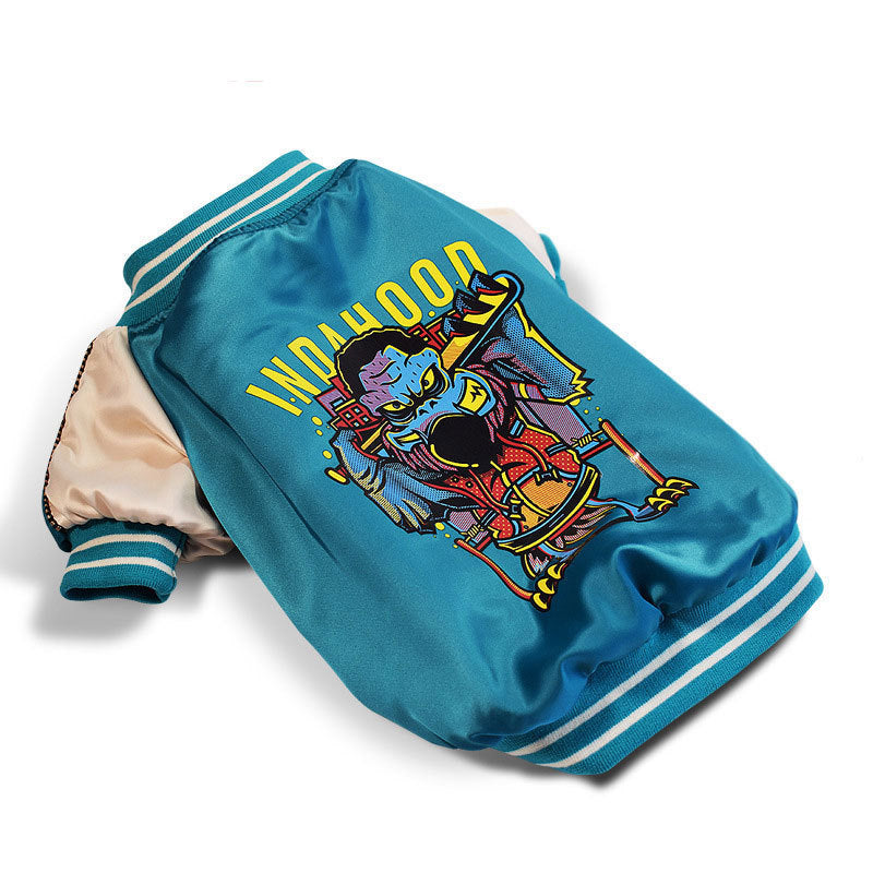 French Bulldog Varsity Bomber Jacket