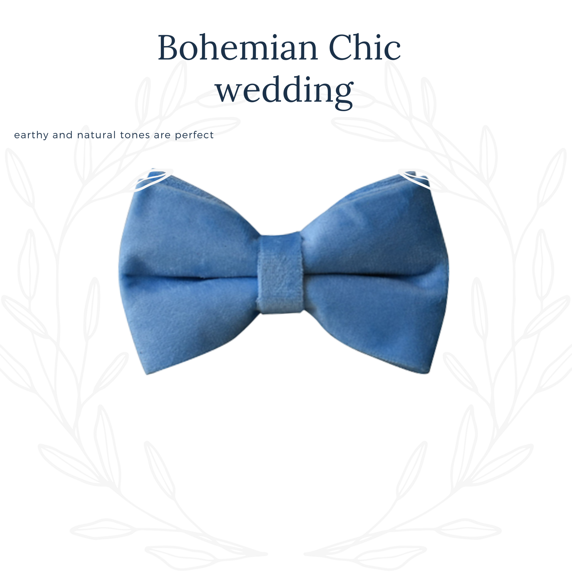 Dusty Blue Bow Tie