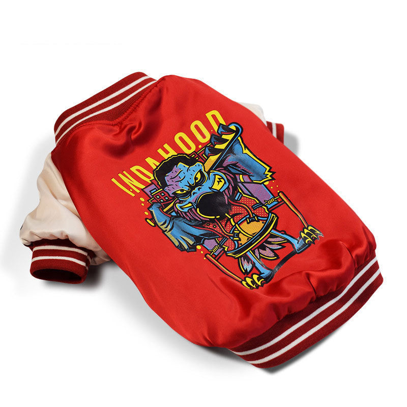 French Bulldog Varsity Bomber Jacket