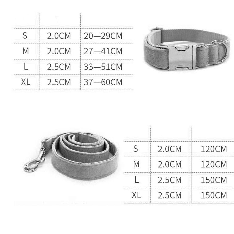 Christmas Dog Collar and Leash Set – Holiday Wreath Edition