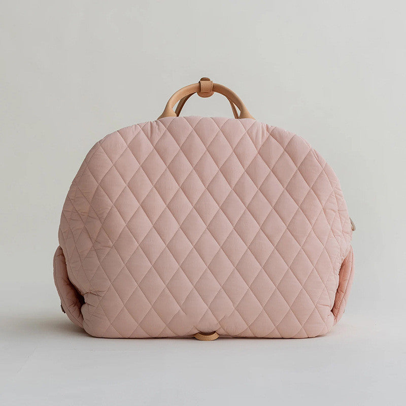 Pink Quilted  Dog Carrier