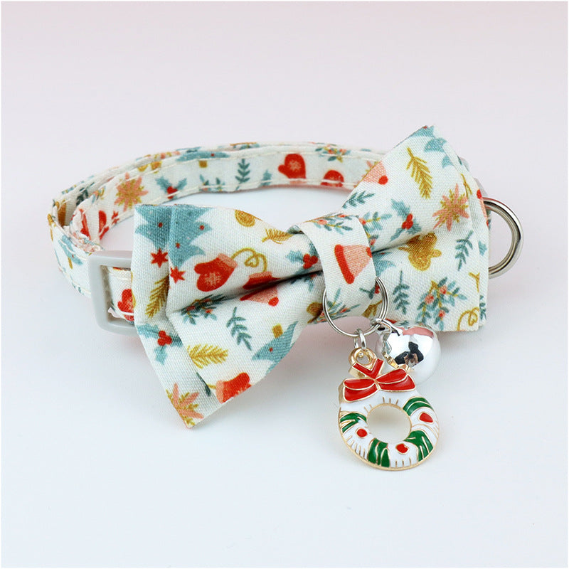 Christmas Series | Dog Collar With Bow and Charms