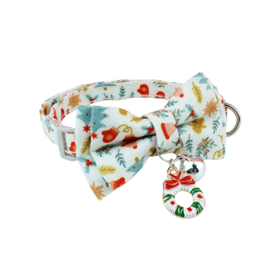 Christmas Series | Dog Collar With Bow and Charms