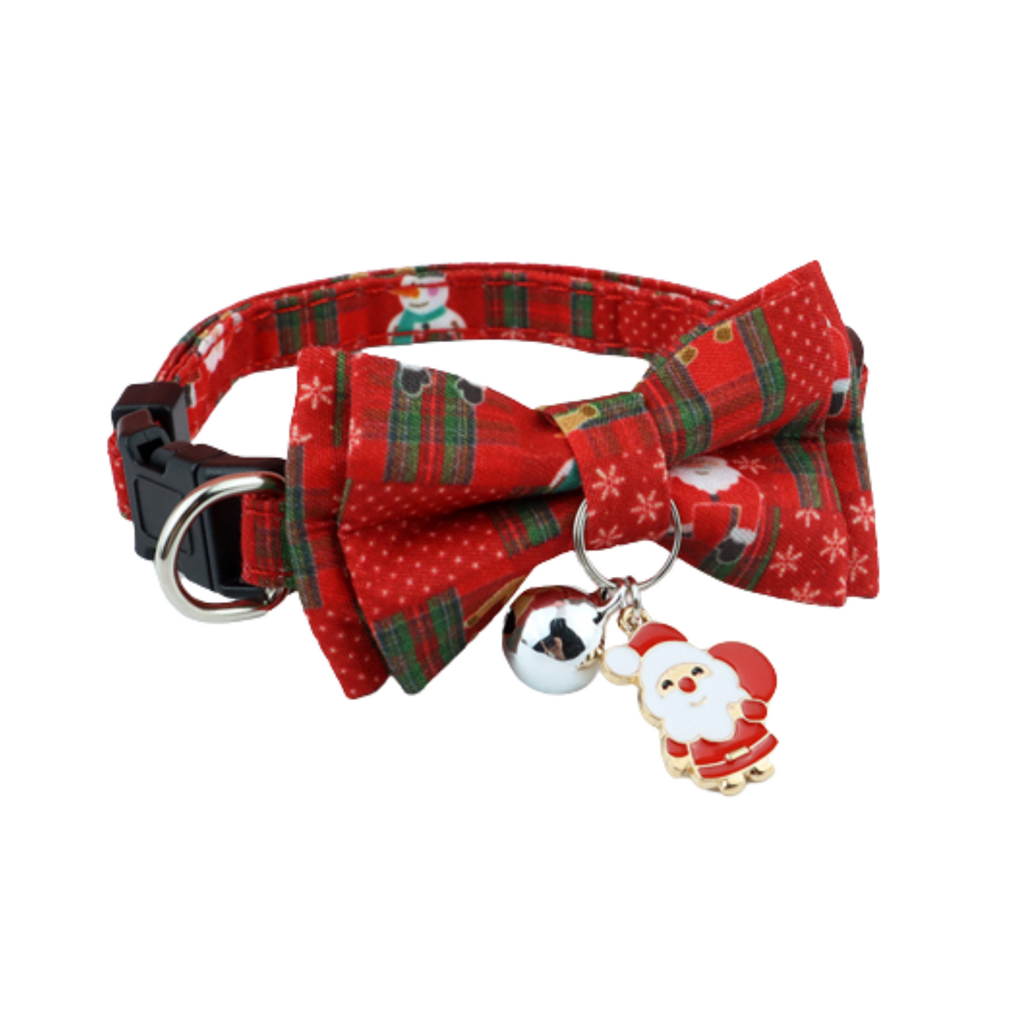 Christmas Series | Dog Collar With Bow and Charms