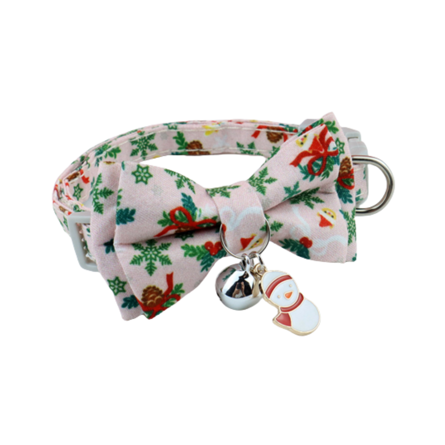 Christmas Series | Dog Collar With Bow and Charms