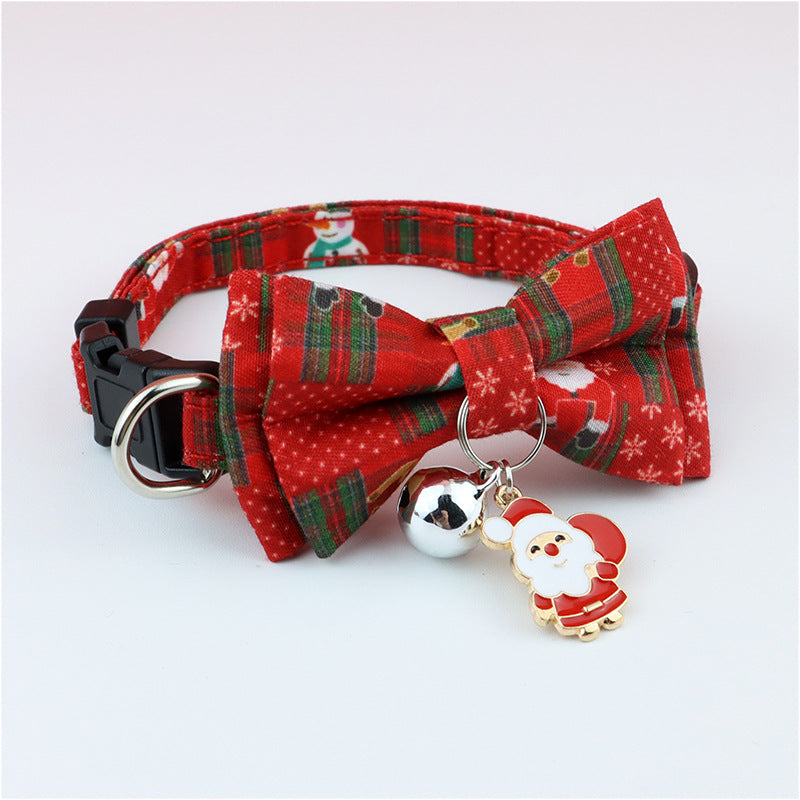 Christmas Series | Dog Collar With Bow and Charms