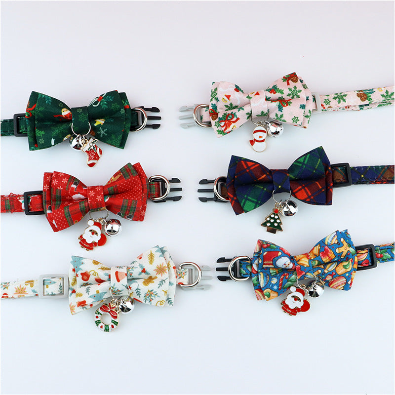 Christmas Series | Dog Collar With Bow and Charms