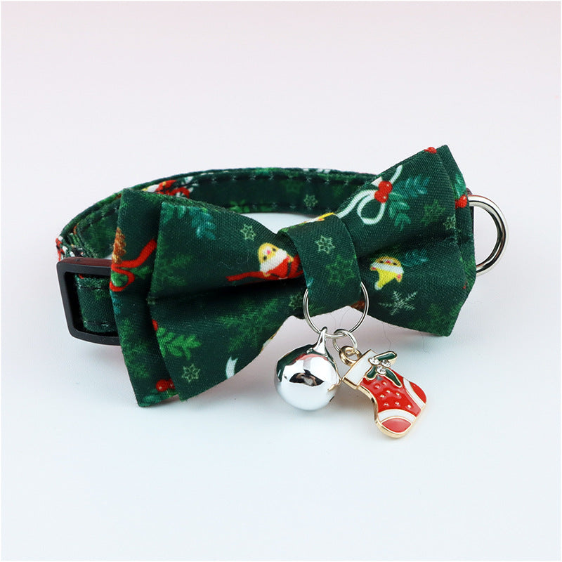 Christmas Series | Dog Collar With Bow and Charms