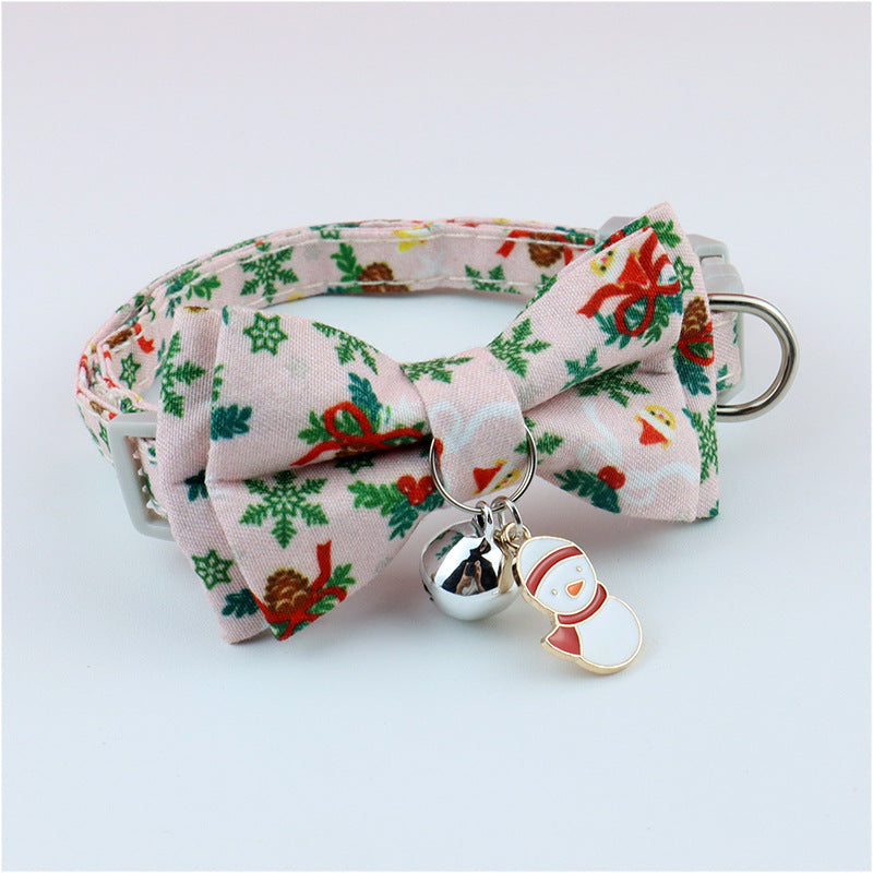 Christmas Series | Dog Collar With Bow and Charms