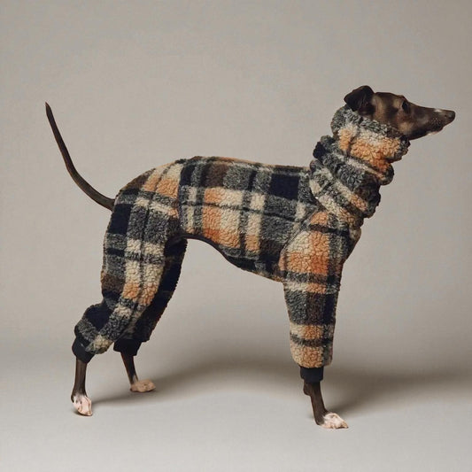 Teddy Sherpa Dog Jumper – Beige, Brown & Cream