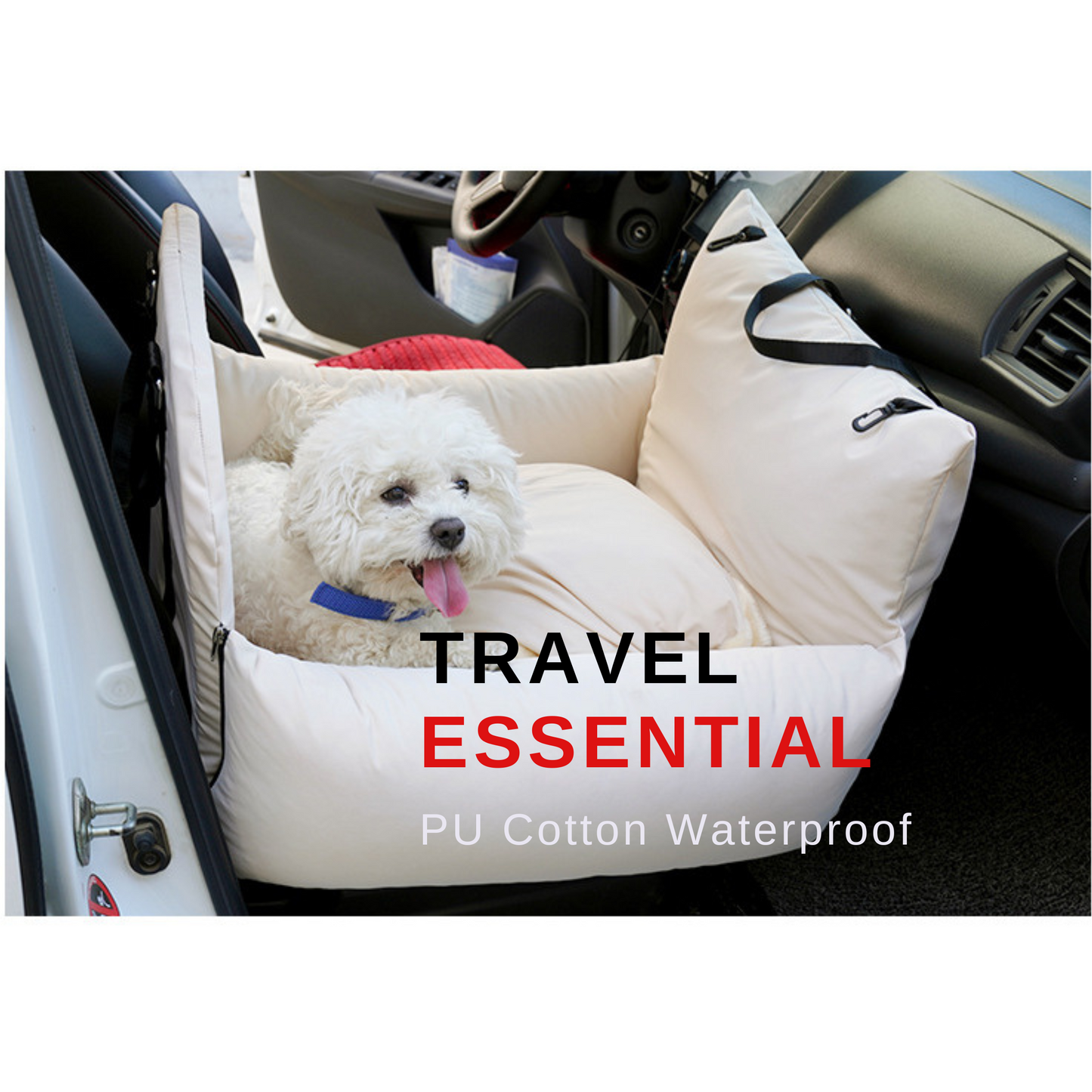 Multi-functional, Safe, Stylish Dog Car Seat and Bed