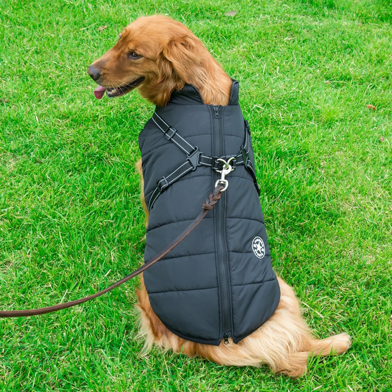 Dog Waterproof Vest with Integrated Harness