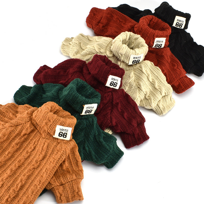 Turtle Neck Dog Jumper for Small and Medium Dogs