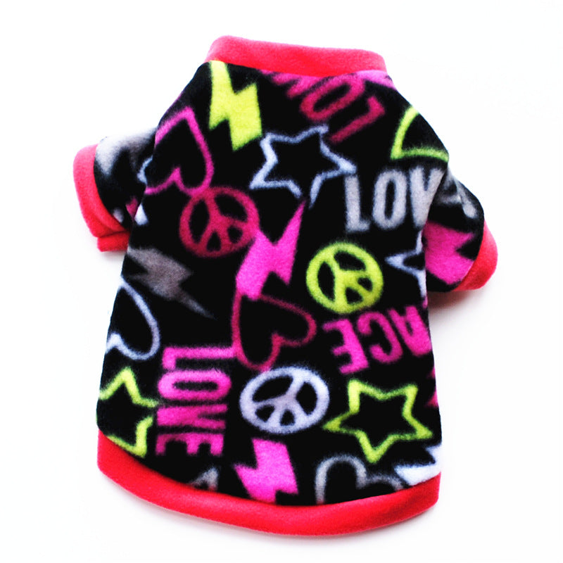 Pet Clothes Dog Spring And Autumn Warm Fleece Clothing