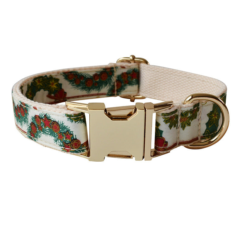 Happy Lion London Christmas Dog Collar and Lead set