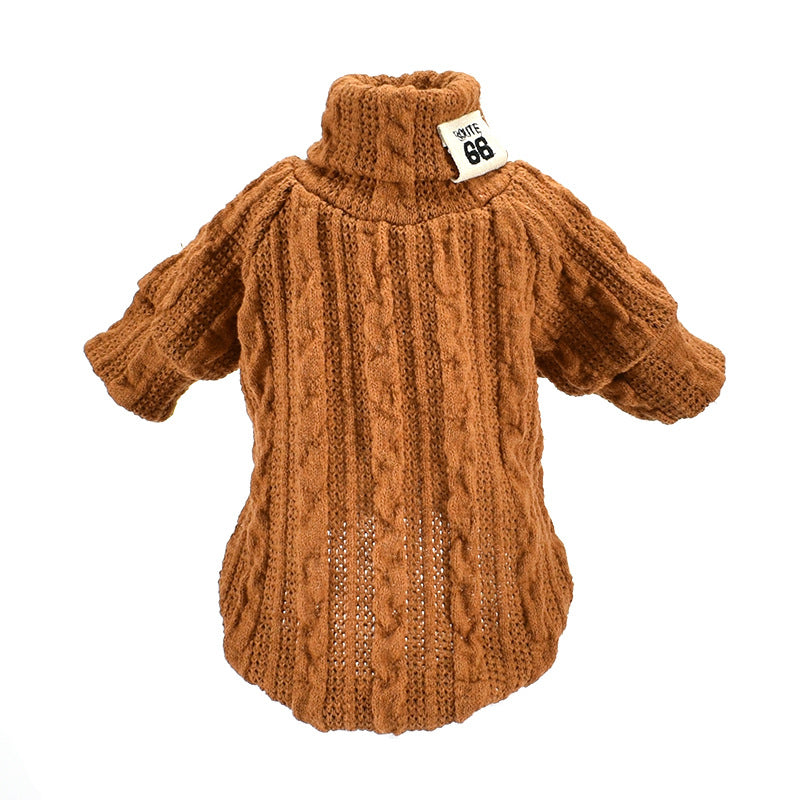 Turtle Neck Dog Jumper for Small and Medium Dogs