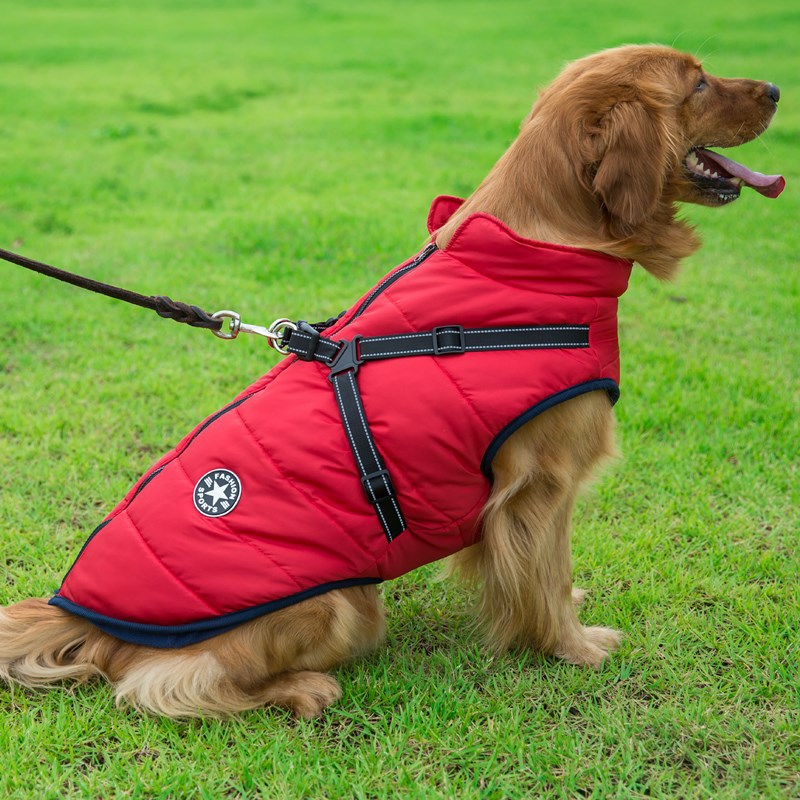 Dog Waterproof Vest with Integrated Harness