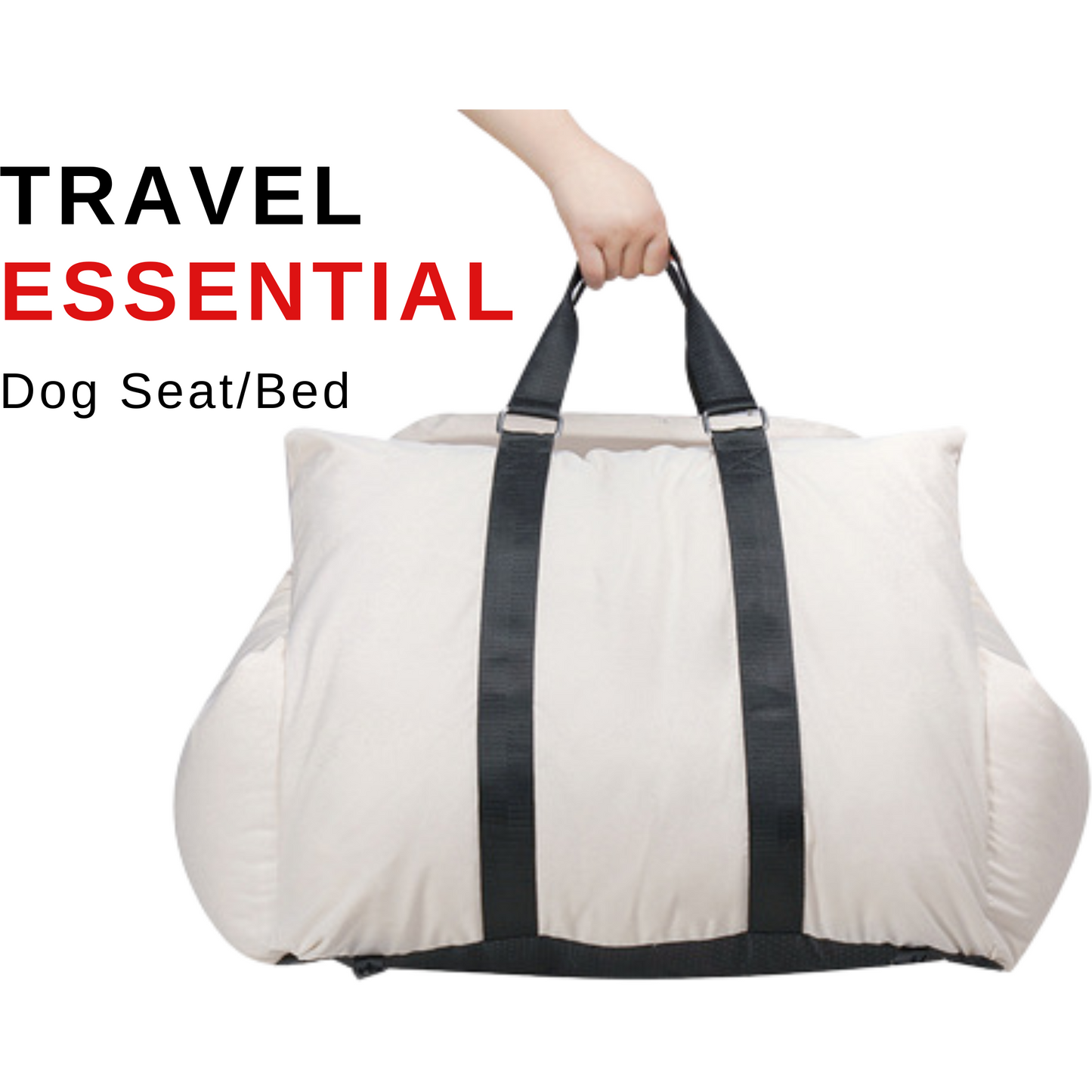 Multi-functional, Safe, Stylish Dog Car Seat and Bed