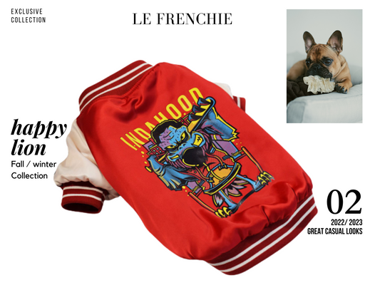 French Bulldog  Varsity Bomber Jacket
