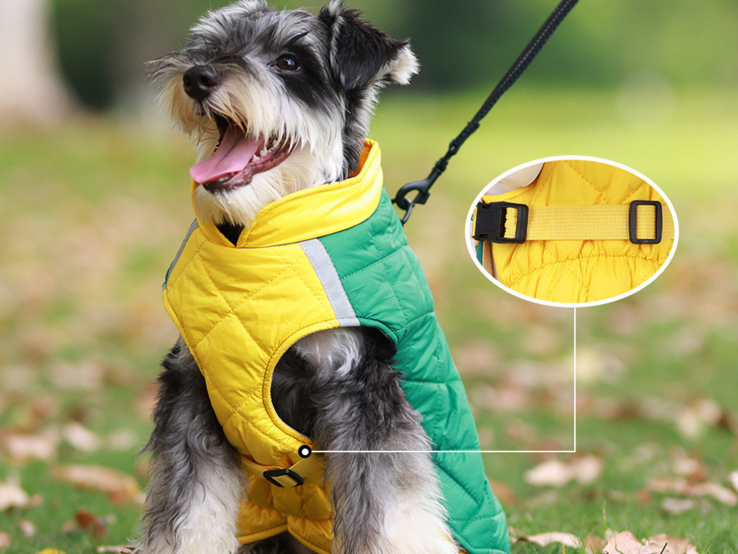 Waterproof Dog rain Jacket with D Ring keep your pet warm and dry soft padded adjustable Dog Raincoat to give them that perfect fit