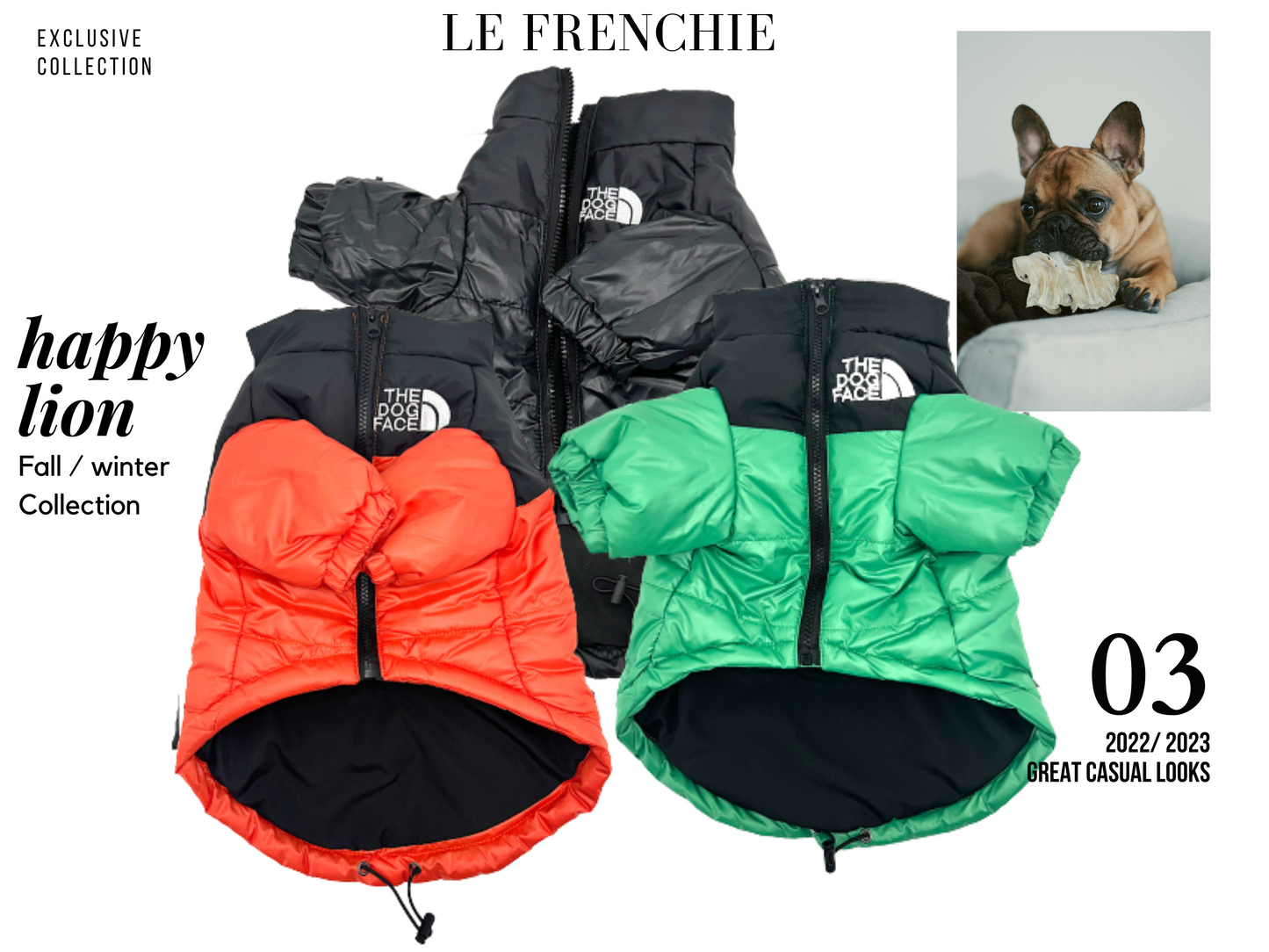 French Bulldog Puffer Jacket