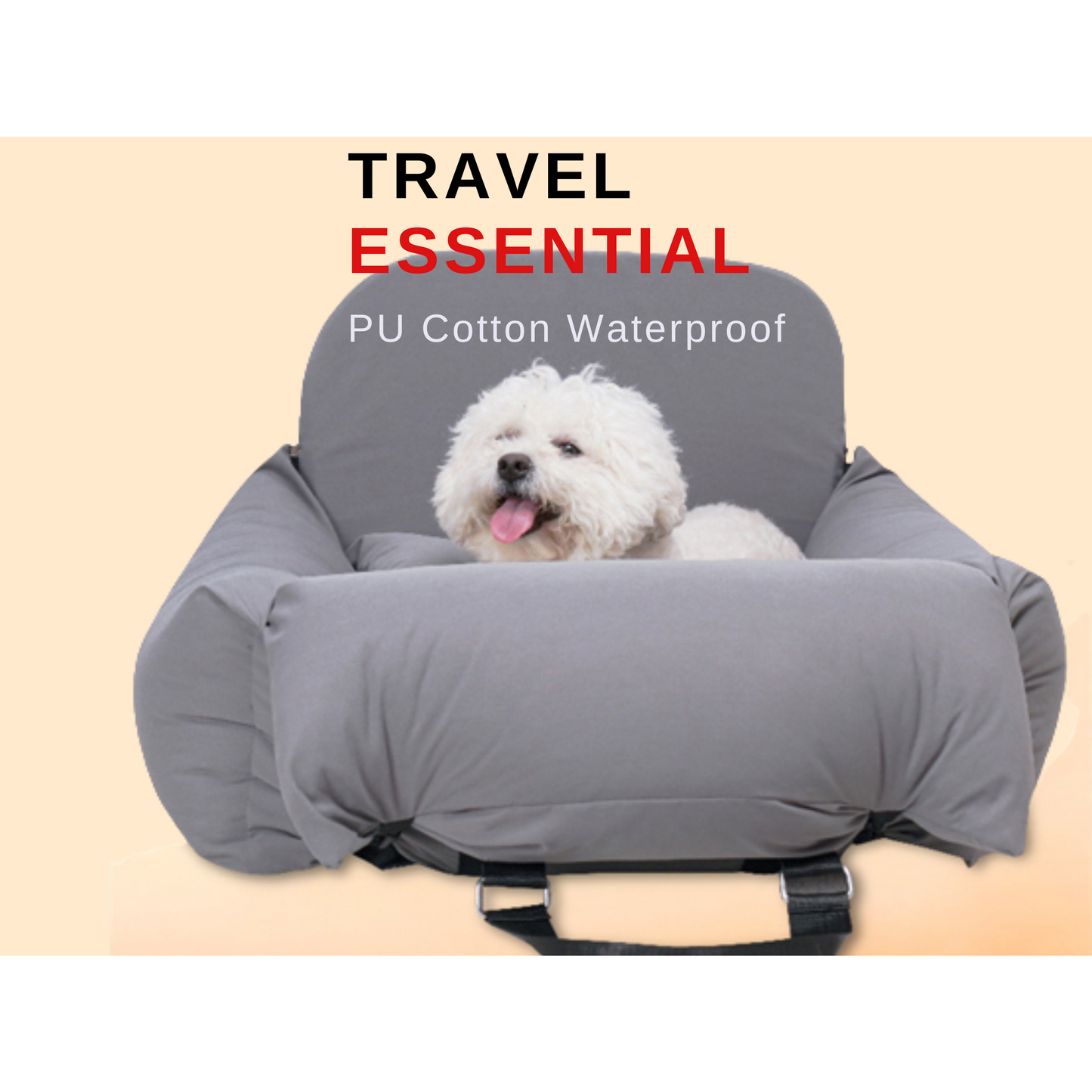 Multi-functional, Safe, Stylish Dog Car Seat and Bed