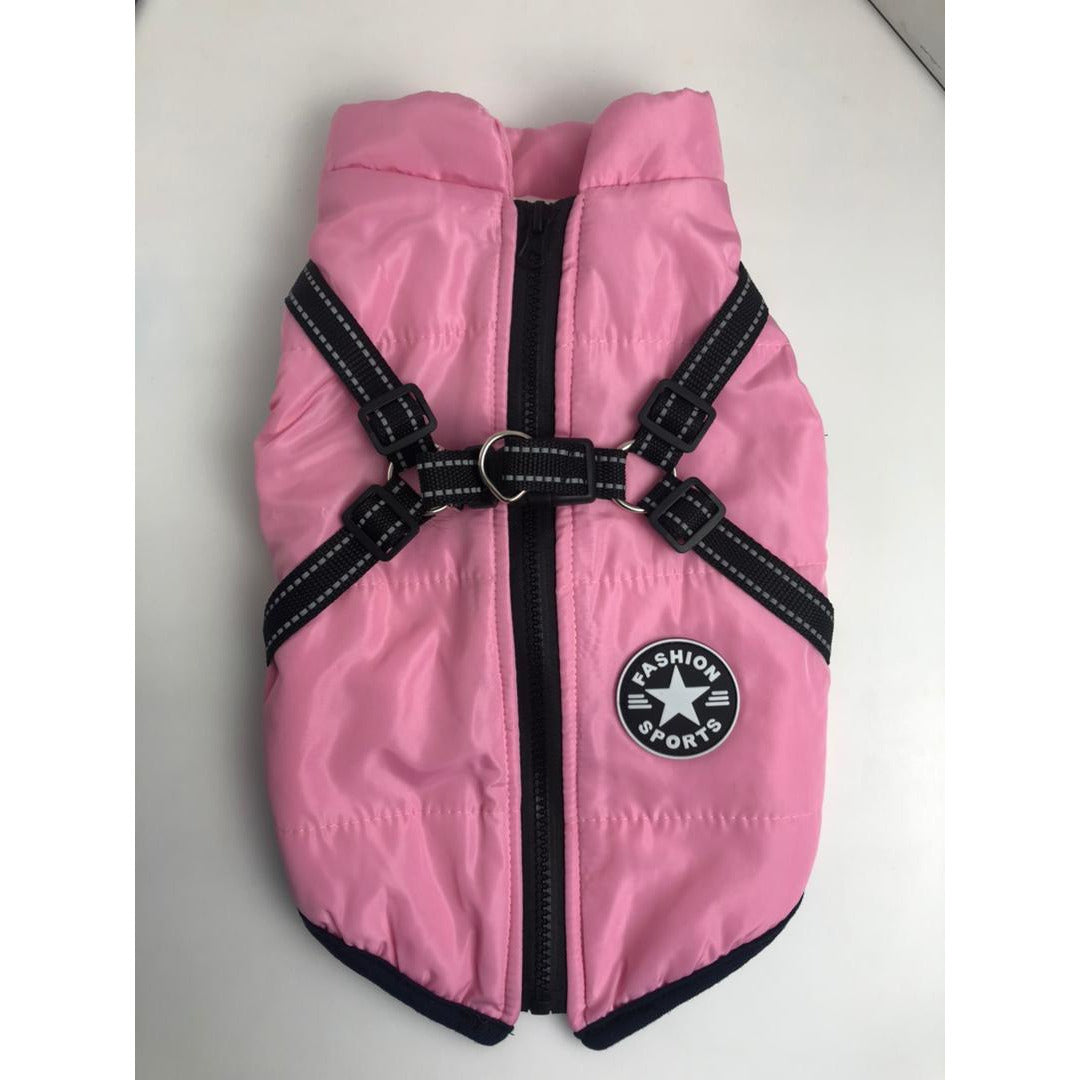 Dog Waterproof Vest with Integrated Harness