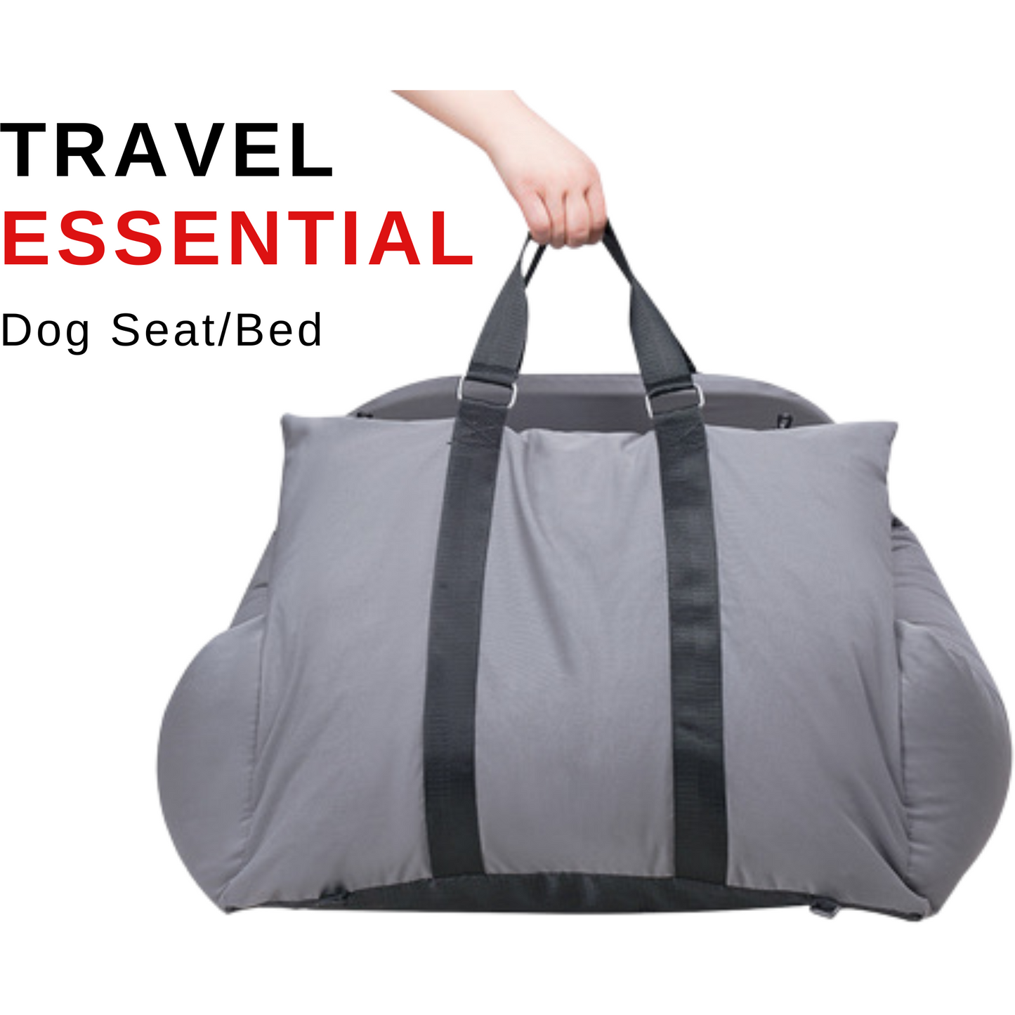 Multi-functional, Safe, Stylish Dog Car Seat and Bed