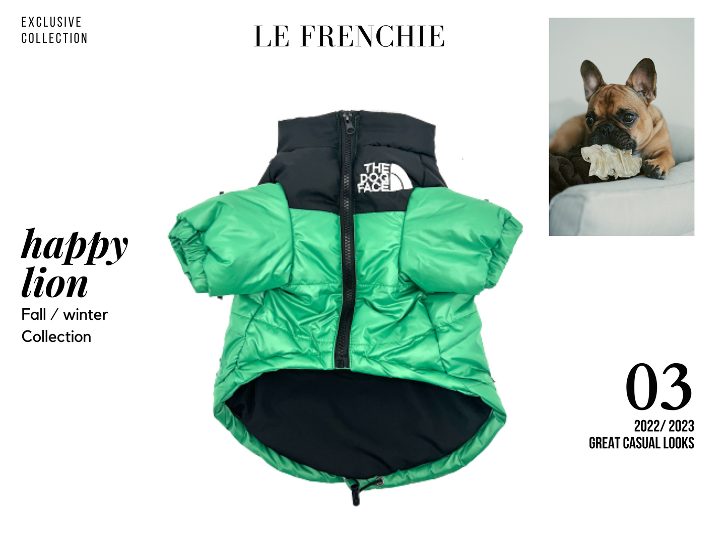 French Bulldog Puffer Jacket