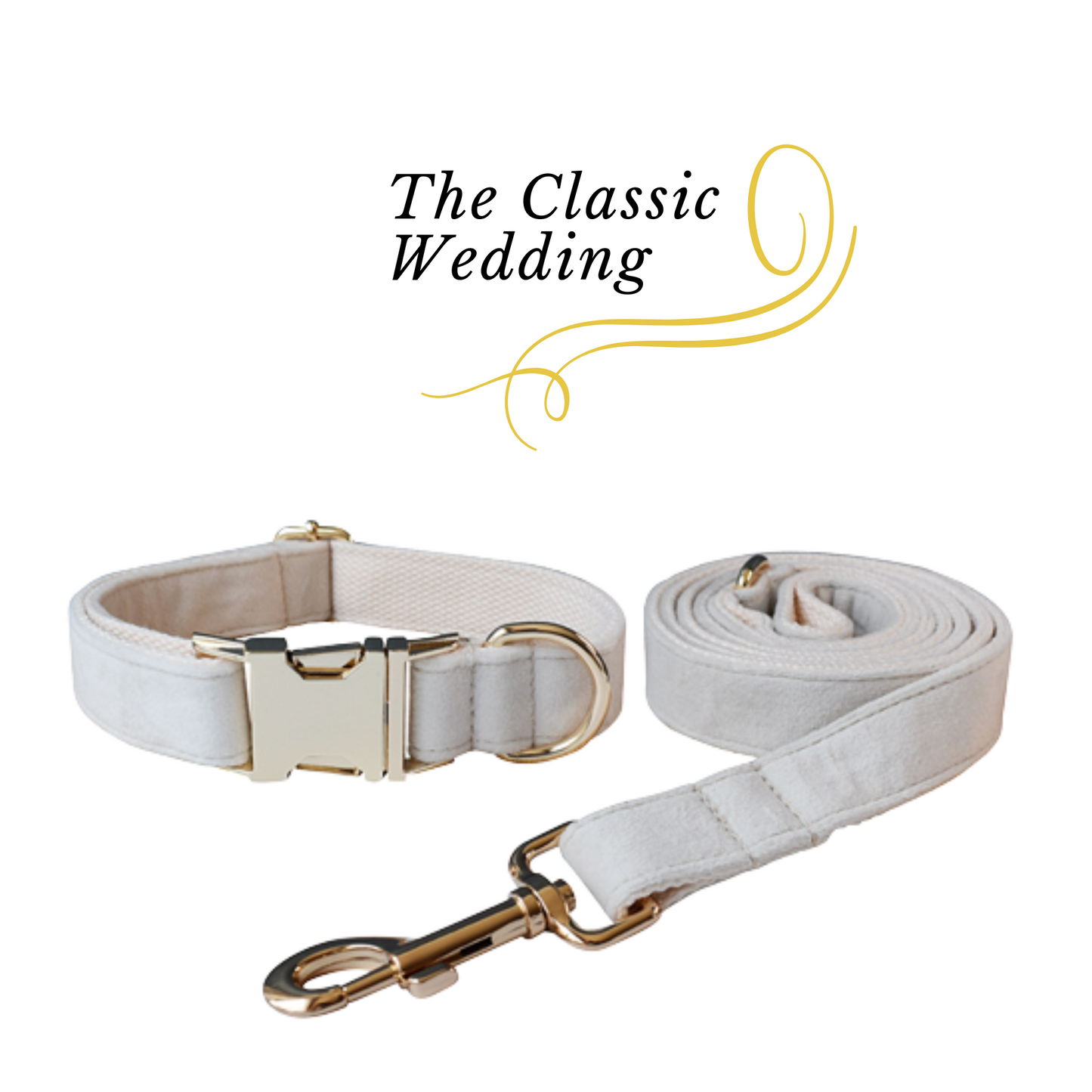 Dog Wedding Collar and Lead | Classic Wedding