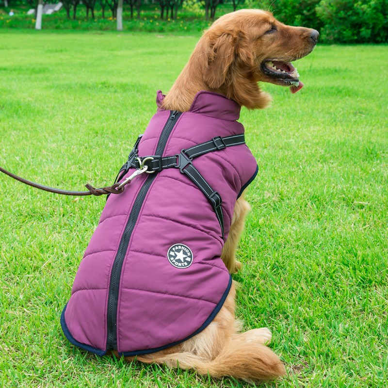 Dog Waterproof Vest with Integrated Harness