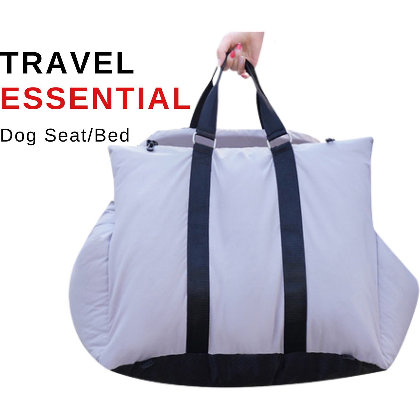 Multi-functional, Safe, Stylish Dog Car Seat and Bed