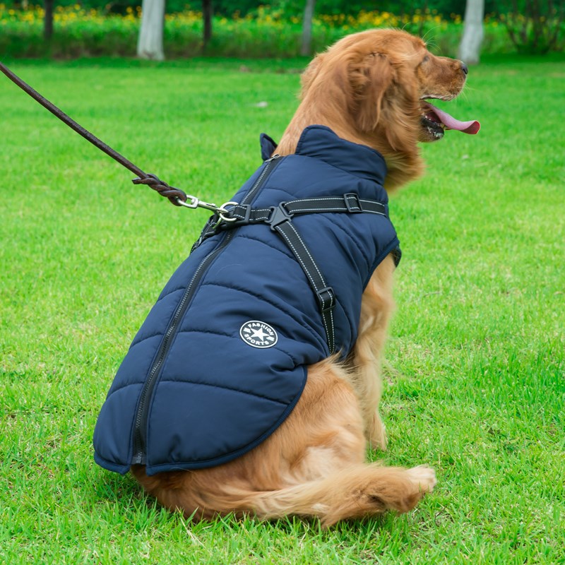 Dog Waterproof Vest with Integrated Harness