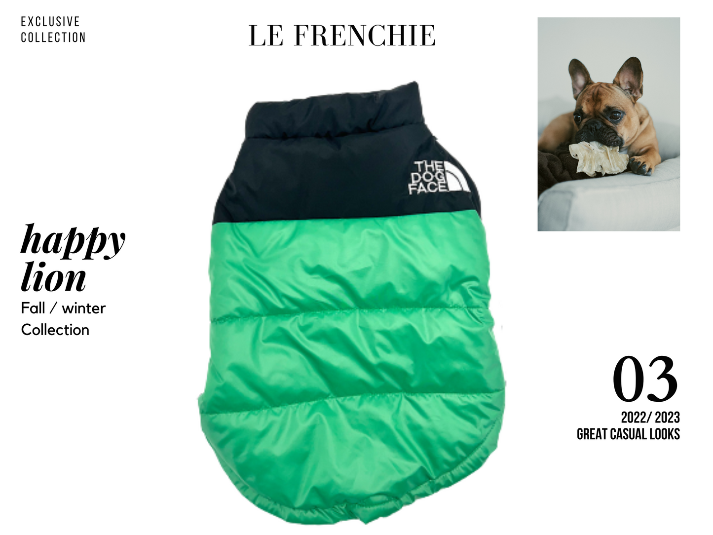 French Bulldog Puffer Jacket