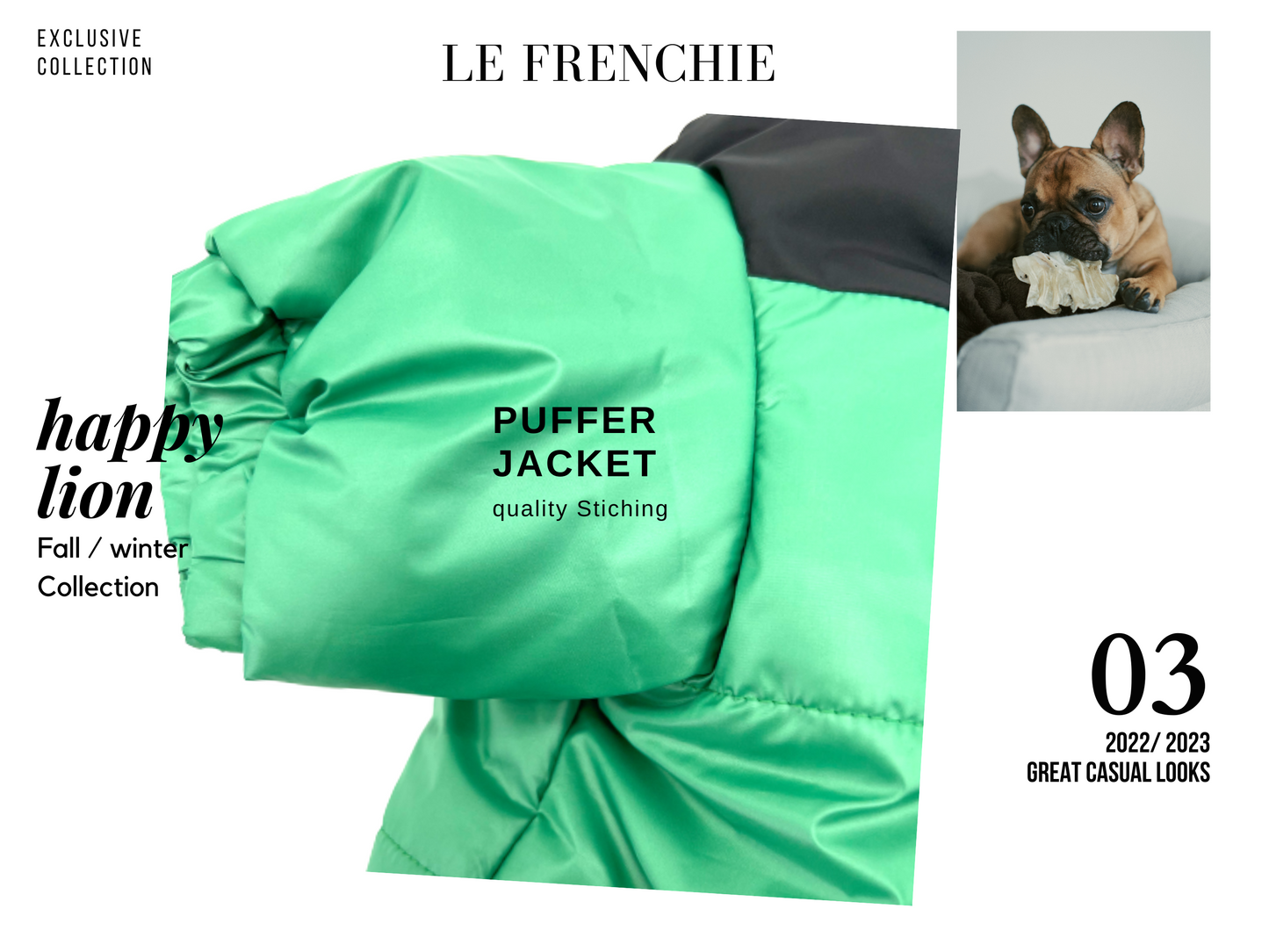 French Bulldog Puffer Jacket