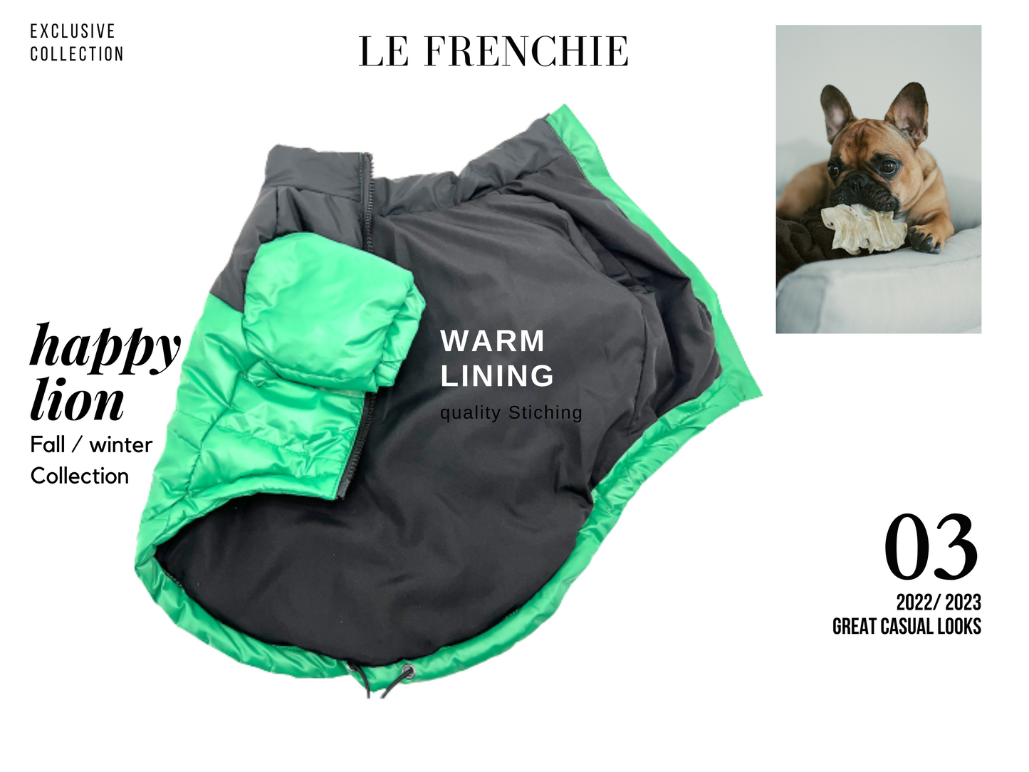 French Bulldog Puffer Jacket