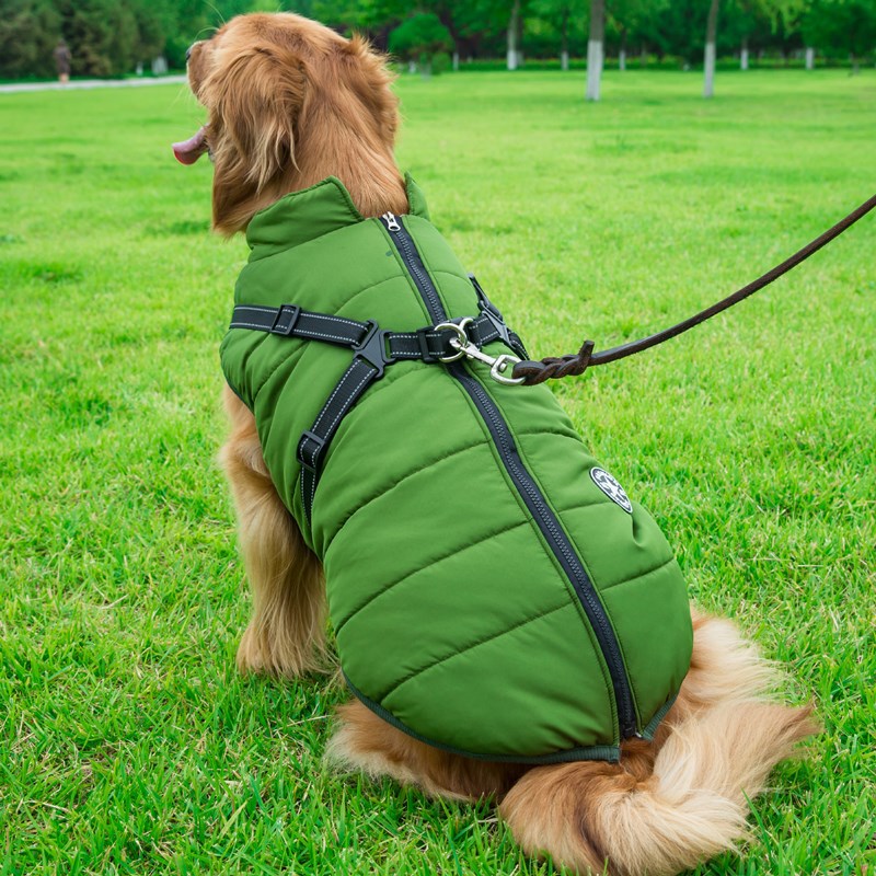 Dog Waterproof Vest with Integrated Harness