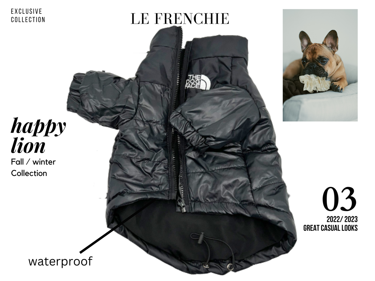 French Bulldog Puffer Jacket