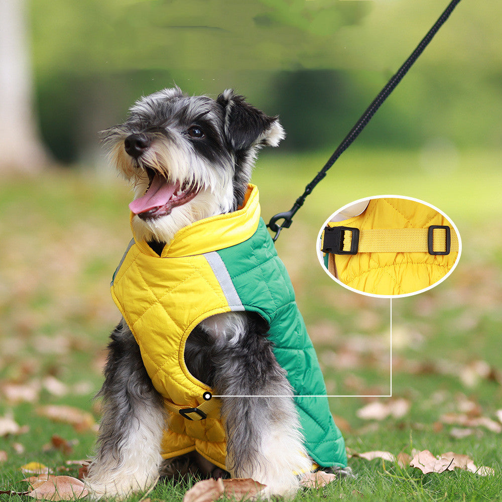 Waterproof Dog rain Jacket with D Ring keep your pet warm and dry soft padded adjustable Dog Raincoat to give them that perfect fit